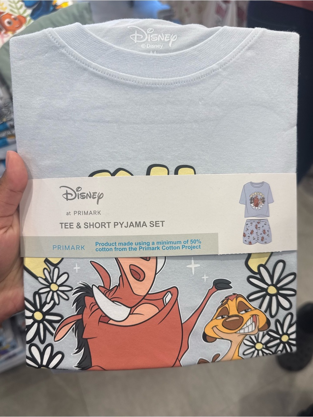 Disney x Primark The Lion King Tee & Short Pyjama Set - Light Blue